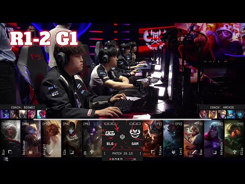 BLG vs GAM - Game 1 | Round 1 LoL MSI 2025 Play-In Stage | Bilibili Gaming vs GAM Esports G1 full