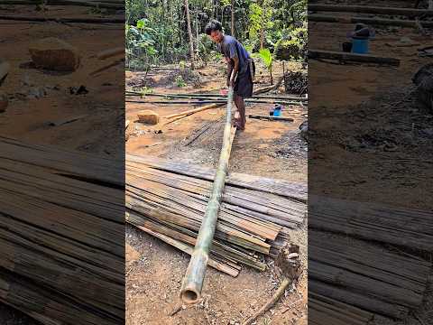 Beginilah cara paling mudah membelah bambu