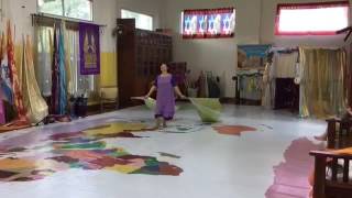 Flags.  Twirling Wings technique,  by Anna Rowena.  Sept2016.