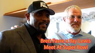 Brett Favre x Ray Lewis Private Meeting before Super Bowl (footage never released until now!)
