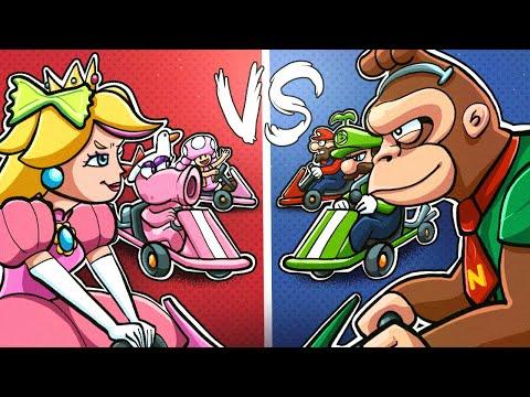 Mario Kart But It's The Women VS The Men!