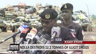 YouTube video thumbnail: NDLEA Destroys 12.2 Tonnes of Illicit Drugs