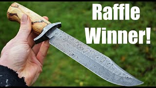 Charity Raffle Winner! Damascus Bowie