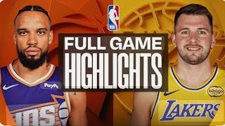 Los Angeles lakers vs phoenix suns full highlights 
