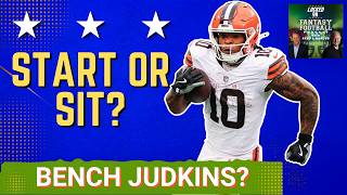 BENCH: Top Fantasy STARTS & SITS Heading Into Week 1 | SIT RBs Marshawn Lloyd & Quinshon Judkins???