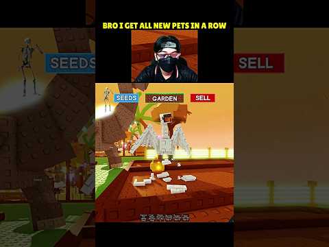 Bro I Get All New Pet in a Row from Fall Egg at Grow a Garden