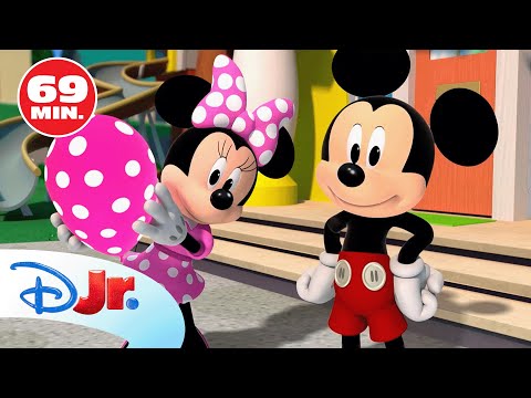 ¡Mickey, Minnie y Daisy se preparan para jugar con globos! 🎈😄 | @DisneyJuniorES