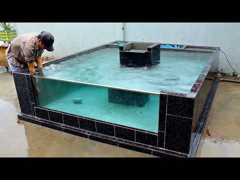 Make a 4m3 fish tank simply, effectively and at low cost