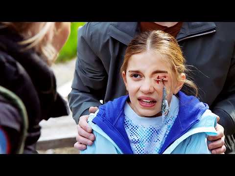 The 8-year-old girl swung the fishhook into her eye