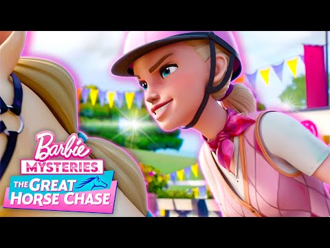 ¡Barbie y sus amigos intentan distraer a Giovanni! | Detective Barbie: La Gran Carrera de Caballos