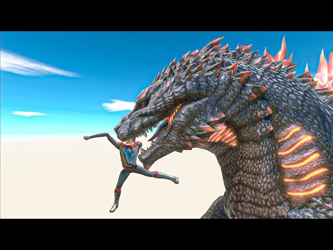 Growing Up Gojira Godzilla War - Animal Revolt Battle Simulator