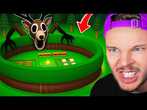 J’ai construit une Base ULTRA SÉCURISÉ pour Survivre 99 Nuits dans La FORÊT ! (Roblox)