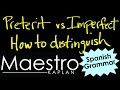 Distinguishing Preterit and Imperfect in Spanish