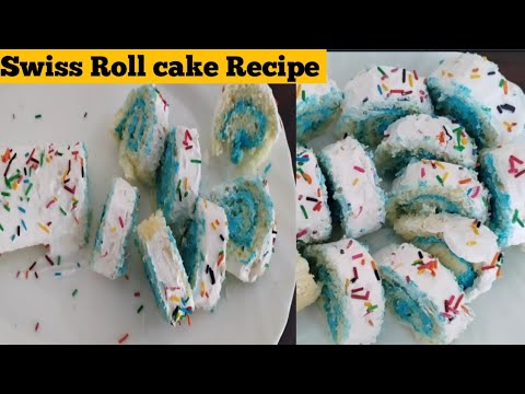 Swiss Roll cake recipe|Swiss Roll Recipe |Swiss Roll Cream Cake Recipe|how to make swiss Roll😋