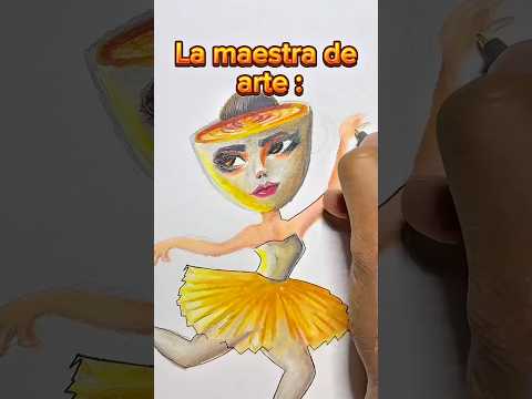 Cuando te pedían que dibuje un capuchino en clases ☕️😂🎨 #dibudomi #ballerinacapuccina