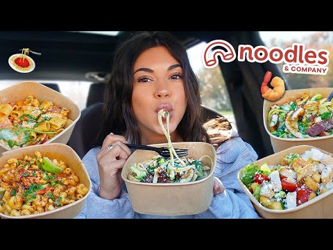 I ordered Noodles & Company’s NEW Menu Items! 🍝 Pastas, Shrimp, Salads..