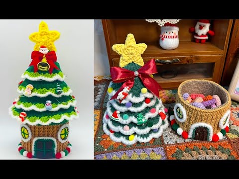 Christmas storage box crochet tutorial-Two.Merry Christmas~