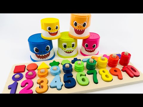 Kids Learn to Count & Colors with Baby Shark | Best Educational Toy Learning Video for Toddlers!