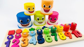 Kids Learn to Count & Colors with Baby Shark | Best Educational Toy Learning Video for Toddlers!