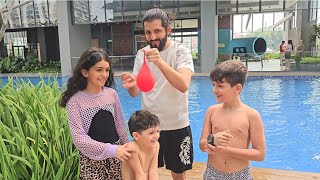 يوم كامل مع الولاد ولعبنا تحديات كتير حلوه مارح تصدقو شو صار #dubai #اكسبلور #ضحك #تحديات
