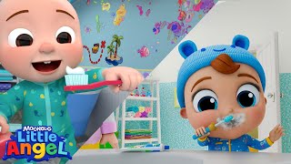 Brush Your Teeth | Brand NEW Mashup | Little Angel and Cocomelon Nursery Rhymes
