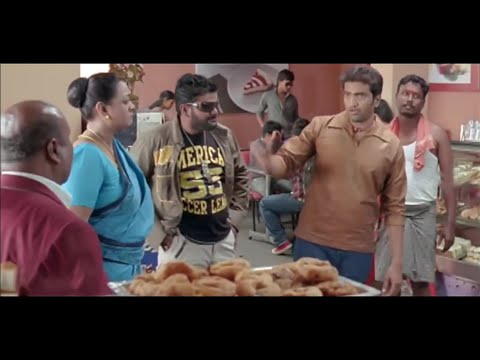 ஏன்னா வடை யா மசால் வடை மசால் வடை தா #santhanam #comedy #ganjakaruppu #shakila #hotel #food #fun
