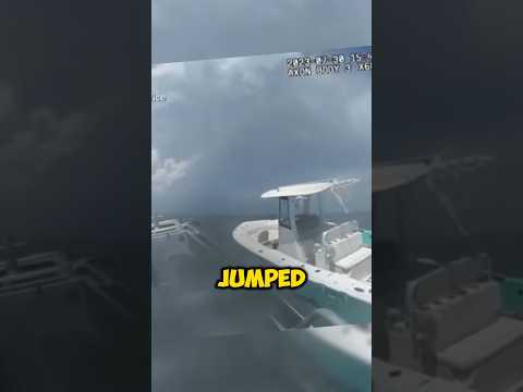 Florida Deputy Jumps onto Unmanned Runaway Boat 😮