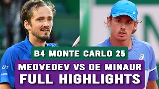 Daniil Medvedev vs Alex De Minaur Full Highlights Before Monte Carlo 2025 (HD)