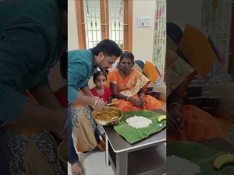 🥰அம்மாவுக்கு சாப்பாடு பரிமாறினேன்🥰