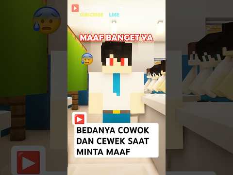 BEDANYA COWOK DAN CEWEK SAAT MINTA MAAF!!! 🤣🤣🤣 #shorts