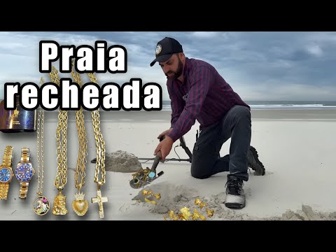 praia recheada de joias pegamos tudo e ganhamos nosso dia
