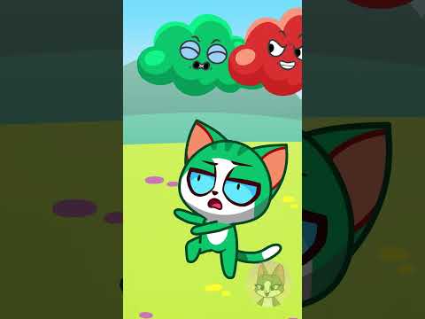 Color game with Leo! Funny kitten lost colors #forkids #educational