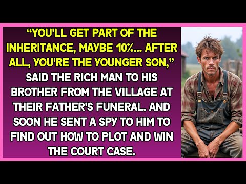 “You'll get 10% of inheritance,” said rich man to his brother from village at their father's funeral