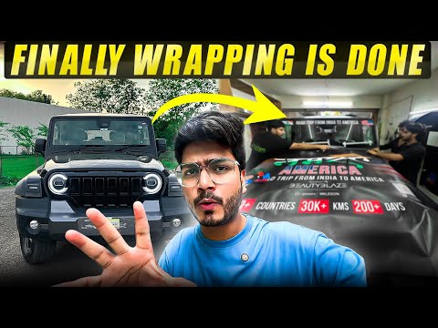 Taking Wrapped Thar Roxx Delivery 😍 | India To America By Road | नमस्ते America 🇺🇸