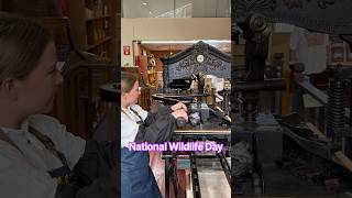 Printing a halftone of a primate for National Wildlife Day (September 4)
