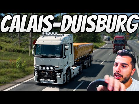 CALAİS - DUİSBURG GECE YOLCULUĞU - ( ŞİMŞEK ETKİLİ XENON'LU RENAULT RANGE T ) - ETS 2 TRUCKERSMP