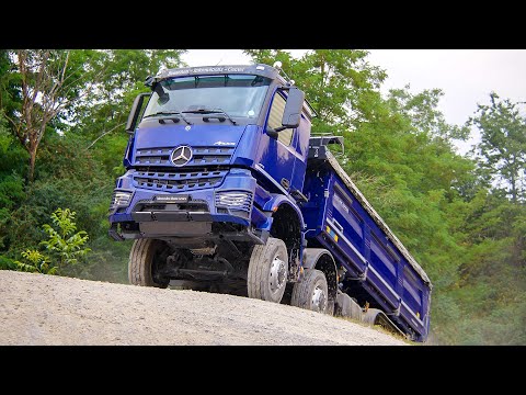 Mercedes Trucks Off-Road Test (Arocs 8x8, Unimog, Atego)