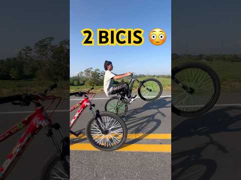 Doble bici🔥 #stunt #bikeshorts #bikelife #running