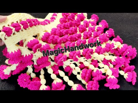 🏵 शादी के लिए बनाए फूलो वाला तोरण, Crochet bell toran design, door hanging, Full Gate Parda #2025