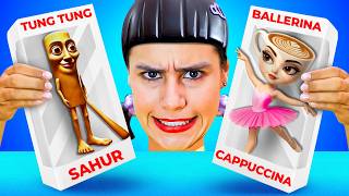 Italian Brainrot Hide and Seek! Ballerina Cappuccina vs Squid Game Doll in Real Life by Crafty Hype
