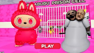 PINK LABUBU VS BARRY'S PRISON RUN! SCARY OBBY #roblox #obby