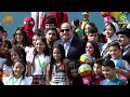الرئيس السيسي يلتقط الصور التذكارية مع ابناء الشهداء في احتفالية عيد الفطر