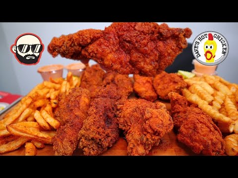 DAVE'S HOT CHICKEN VS ROB'S FAMOUS FRIED CHICKEN MUKBANG