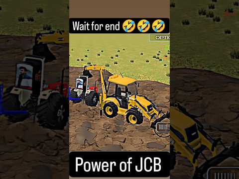 ajaa ajaa JCB and Swaraj tractor funny video Indian vehicle simulator 3D game#tractor #jcb #shorts