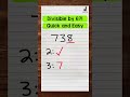 Divisibility Rules and Concepts