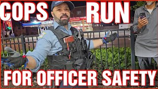 COPS RUN FROM MAD MAN ON THE LOOSE #chicago #police #law