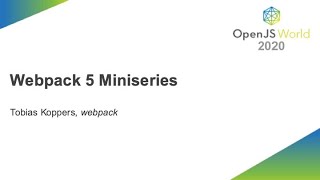webpack 5 Miniseries