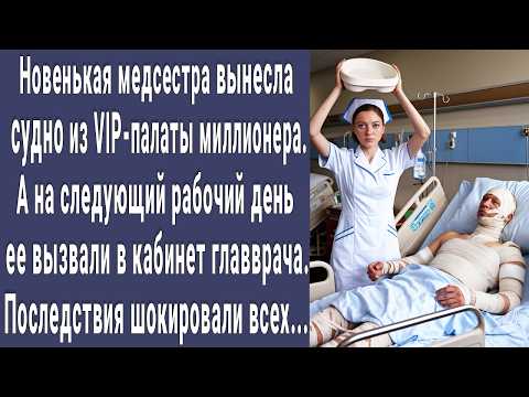 Медсестра вынесла судно из VIP-палаты миллионера, а на следующий день ее вызвали к главврачу...