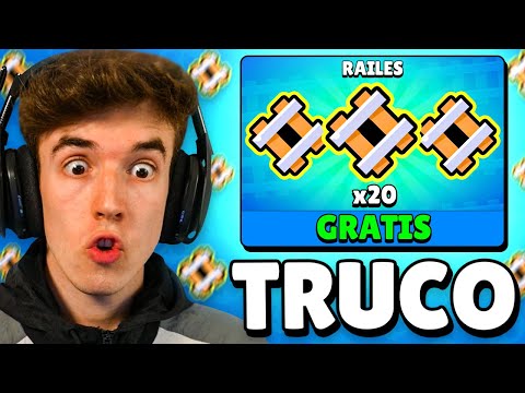 CONSIGO 20 RAILES *GRATIS* CON ESTE TRUCO en BRAWL STARS