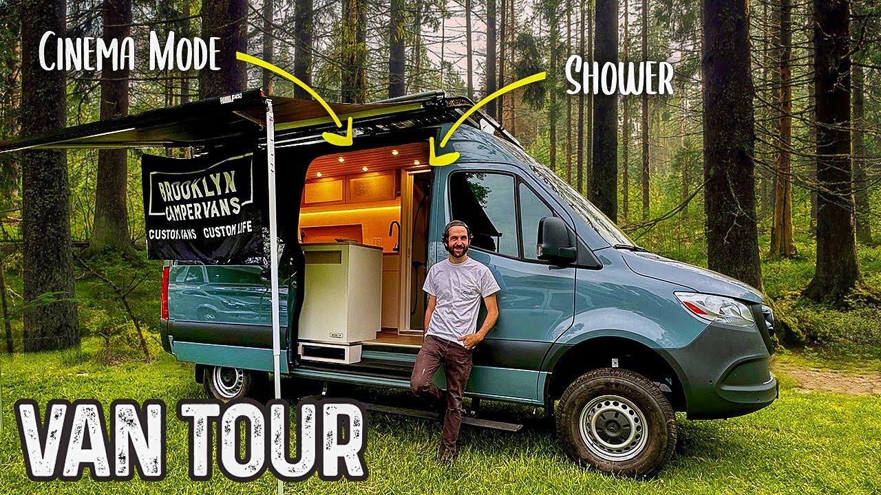 Inside a LOADED 213K All-Wheel-Drive Sprinter Camper Van – FULL TOUR!